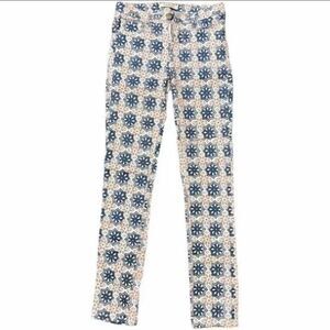 NWOT Adam Levine blue/peach mandala style pants